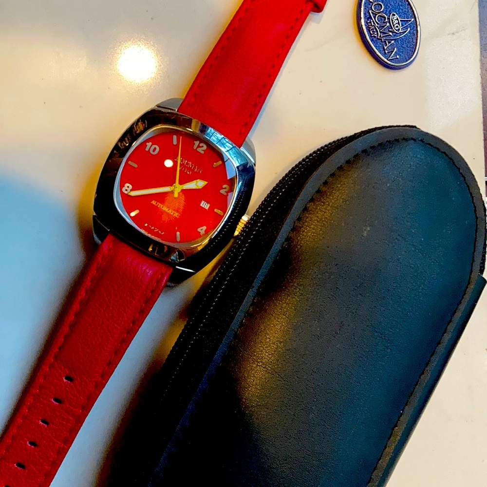 Locman NWT 1970 high tech XL Automatic watch with case.